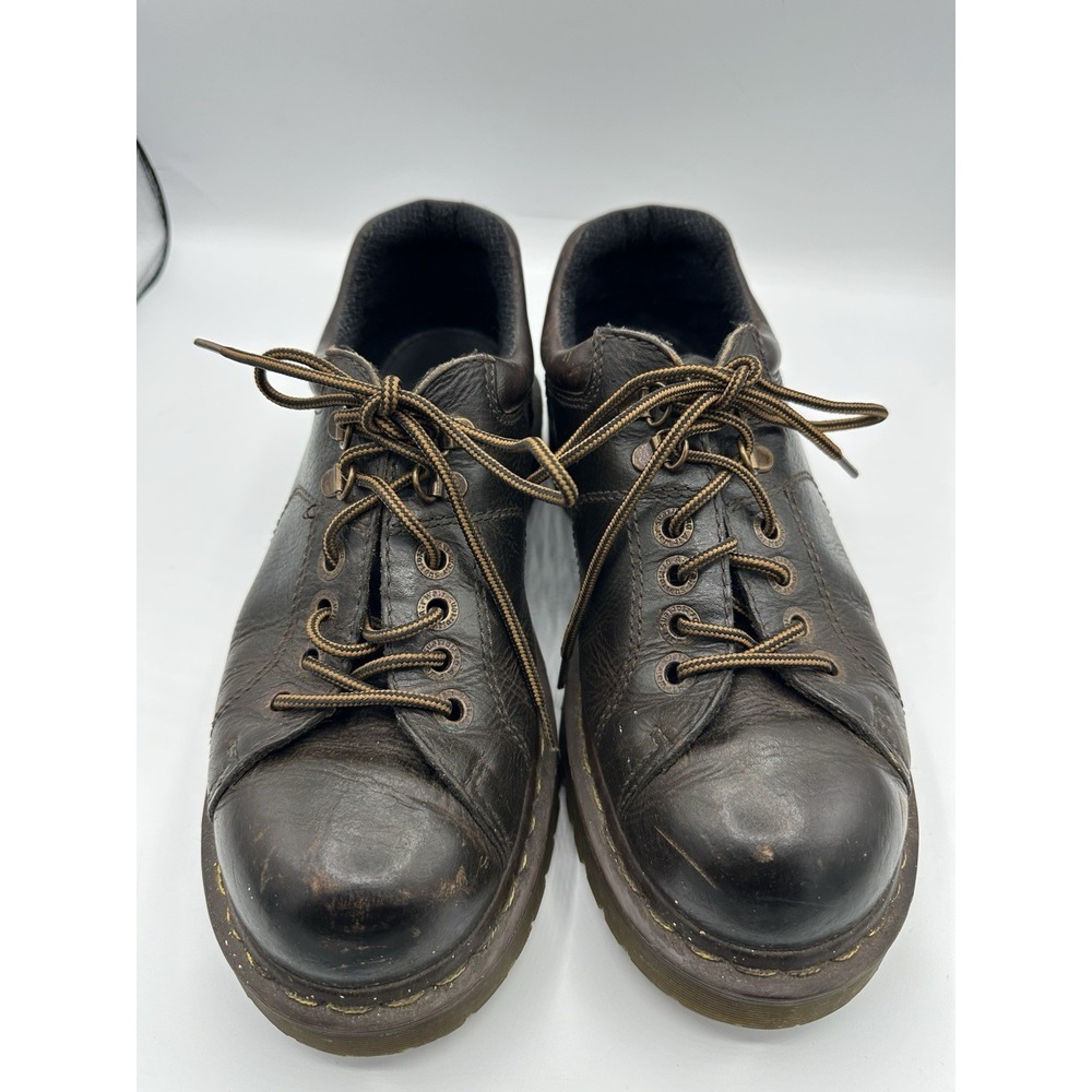 Dr Martens 10940 AW004 Mens 8 Brown Leather Oxford Shoes Y2K Chunky AirWair - Picture 7 of 10